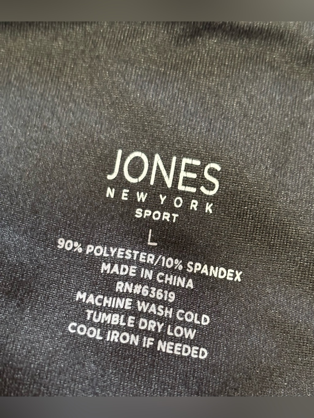 Jones New York Sport Wide Leg Crop Culotte Pants Black Women's Large - Picture 14 of 15